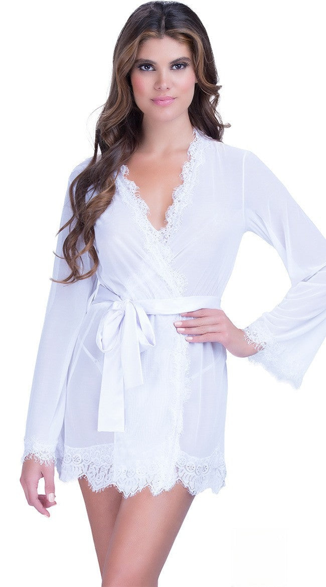 Vestaglia pizzo Rosina — vista posteriore | Dream Shop