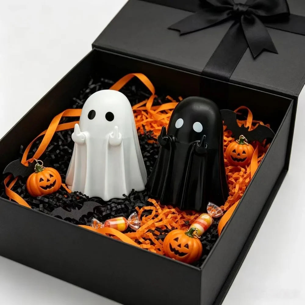 Statuetta fantasma dito medio
Decorazione Halloween spiritosa