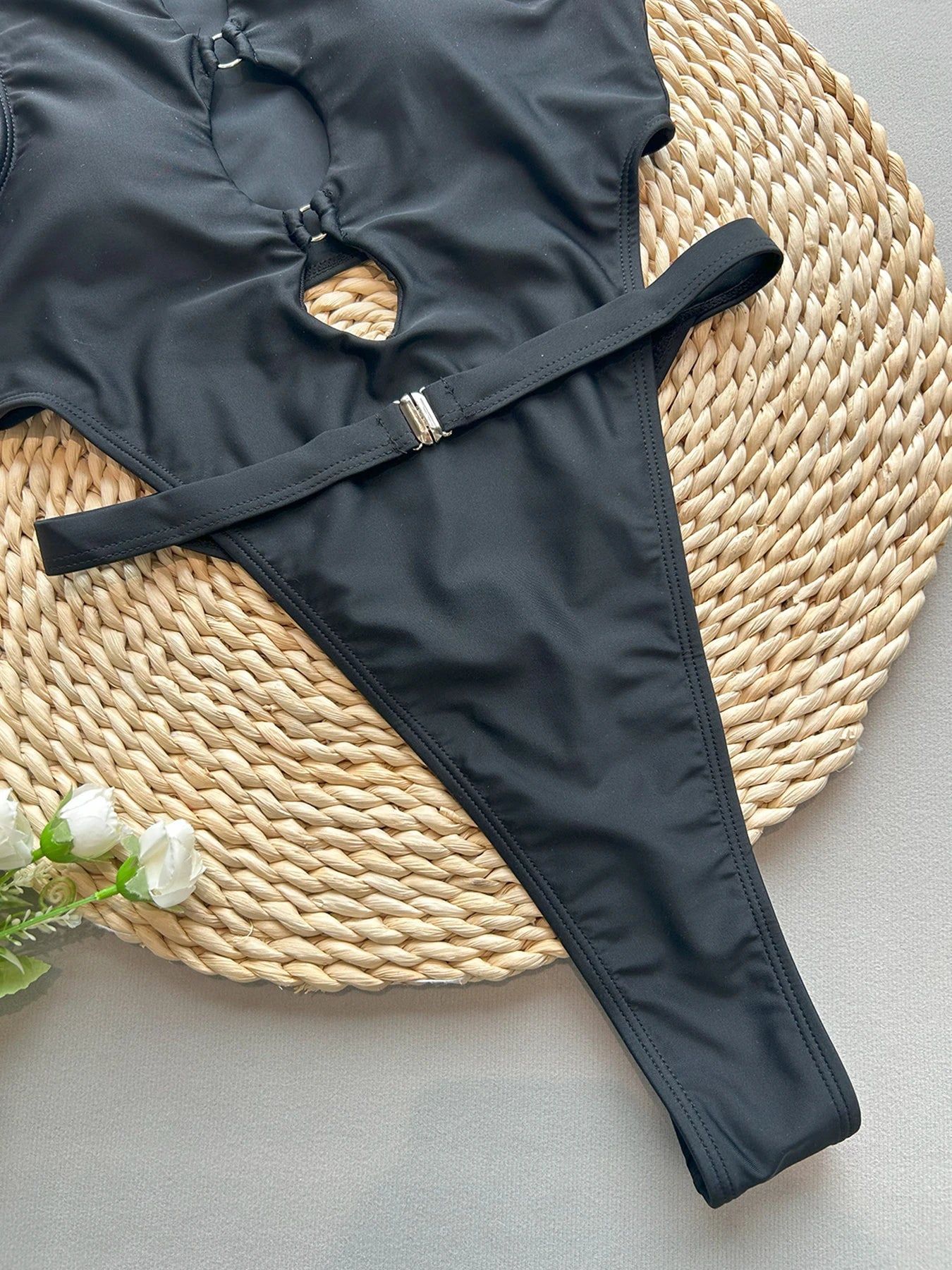 Body cut out Klesha nero dettaglio cut out decollete — Dream Shop
