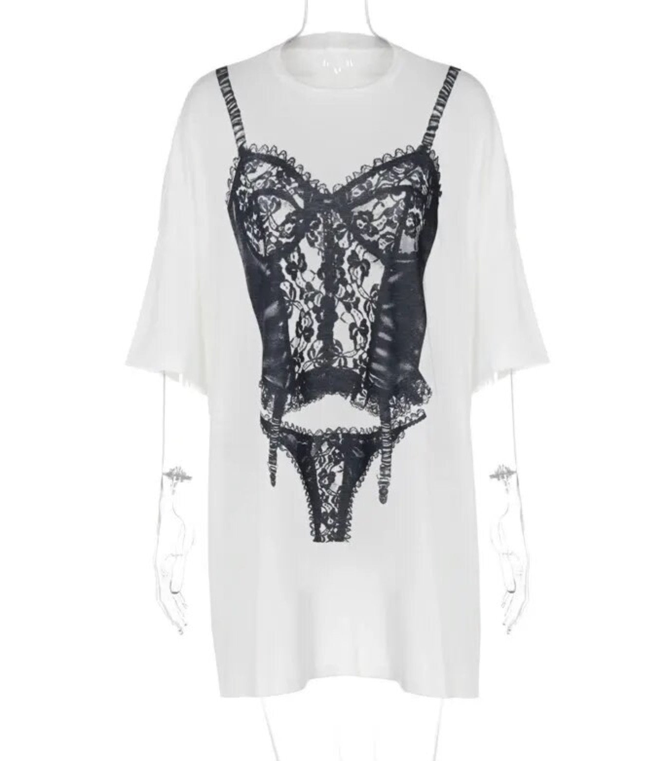 T-shirt Lingerie lace body