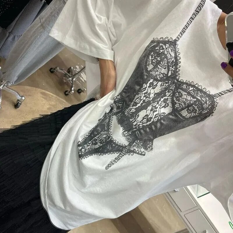 T-shirt Lingerie lace body