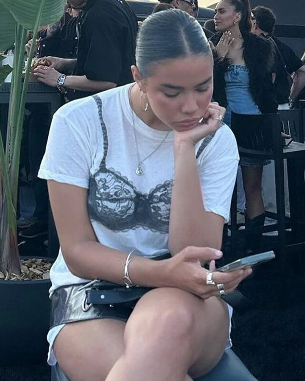 T-shirt Lingerie bralette