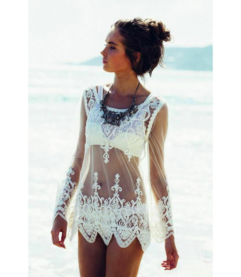 Blusa Sexylace dettaglio scollo — Dream Shop