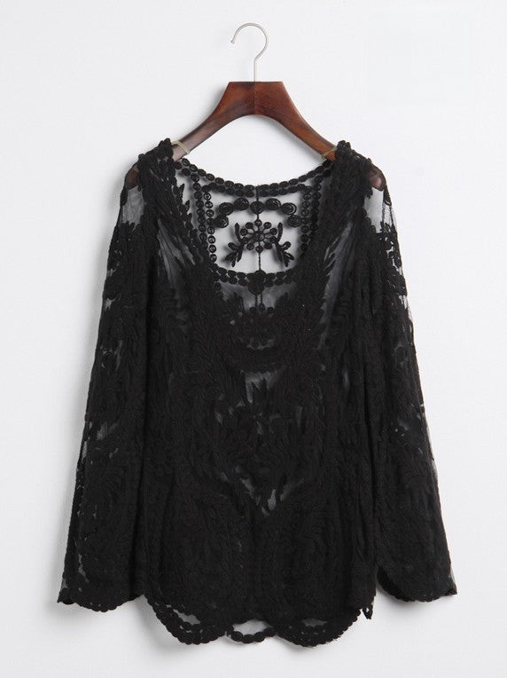 Stella lace top variante colore acceso — Dream Shop