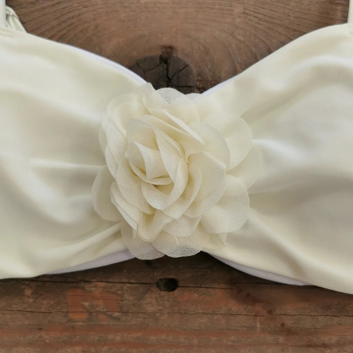 Bikini fiore bicolor fascia