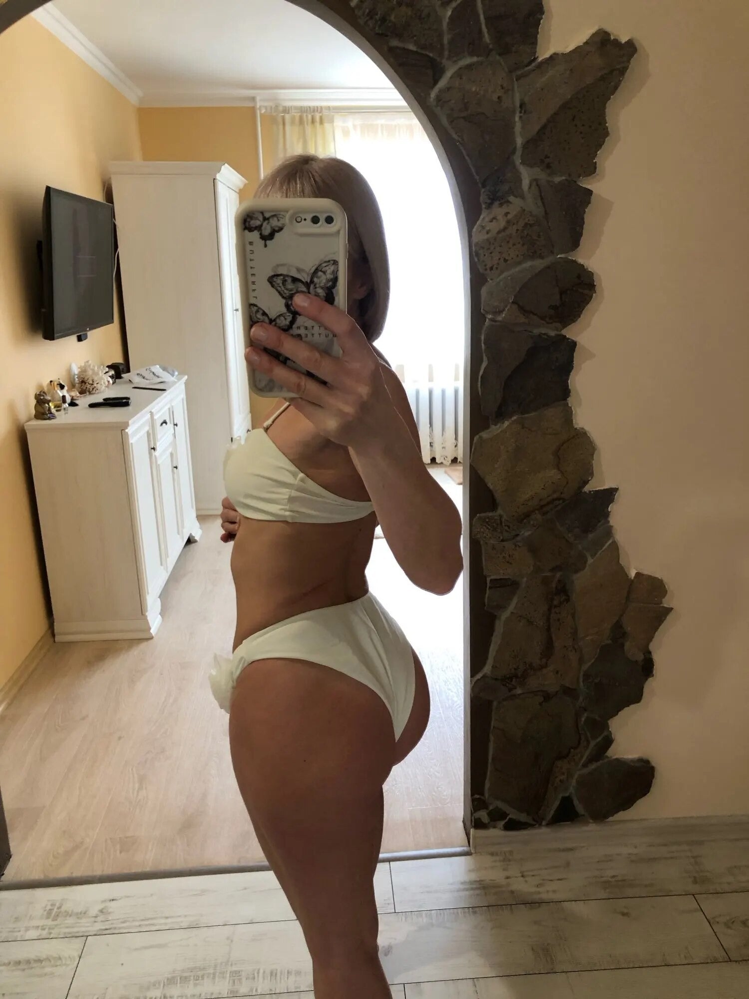 Bikini fiore bicolor fascia