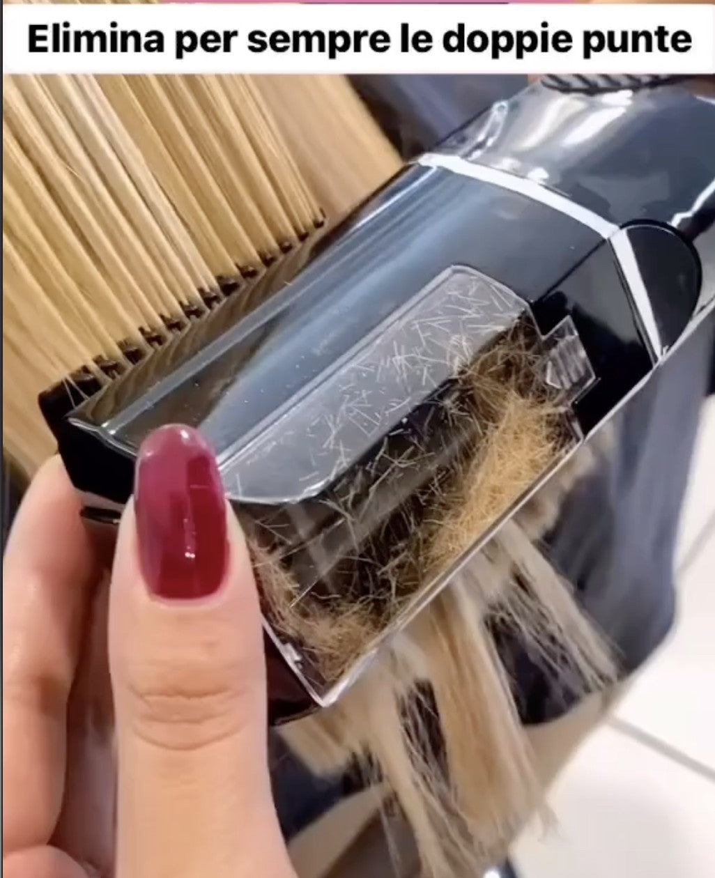 Spazzola elimina doppie punte