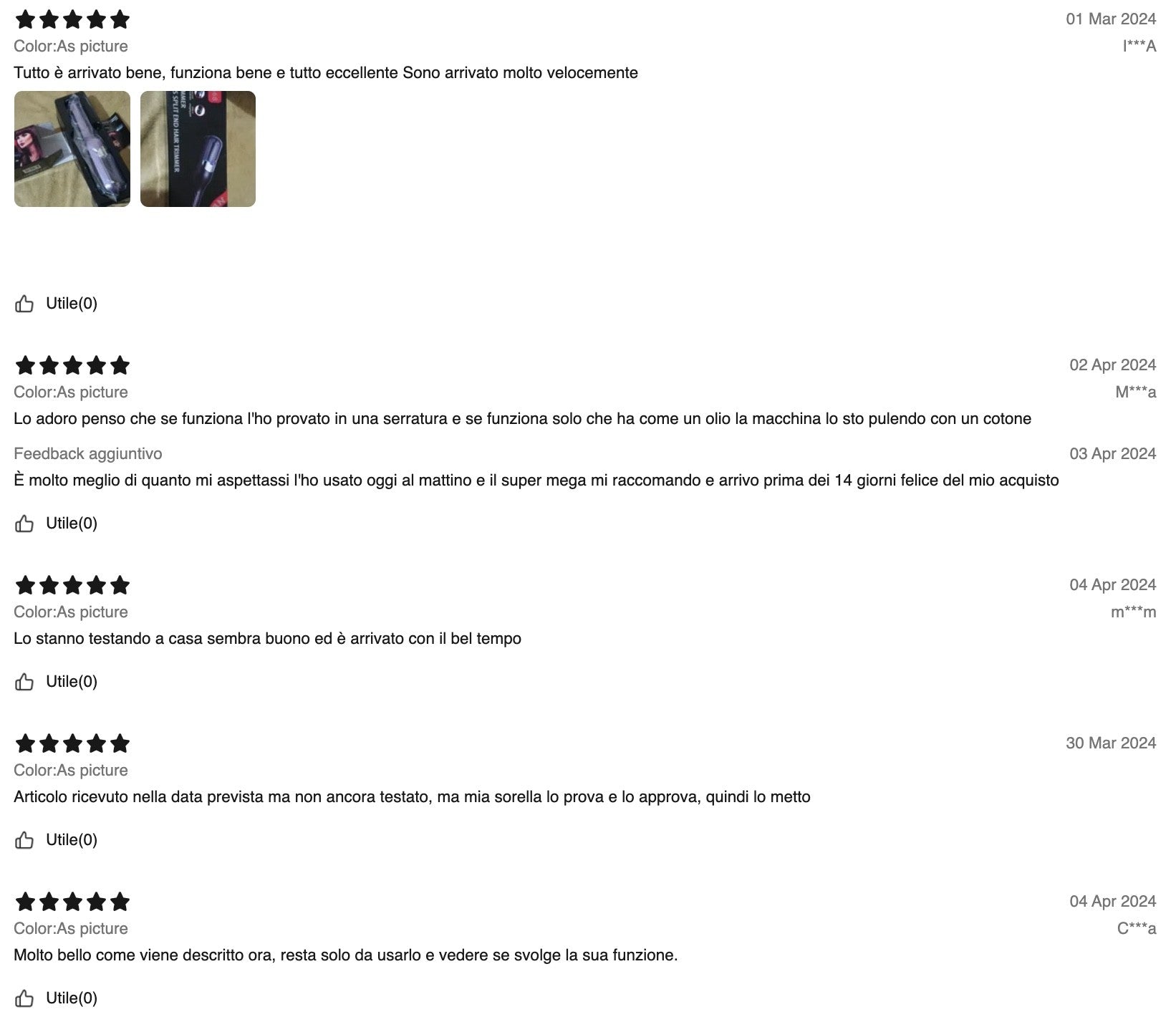 Spazzola elimina doppie punte