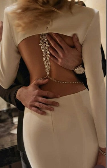 Abito long Backjewels