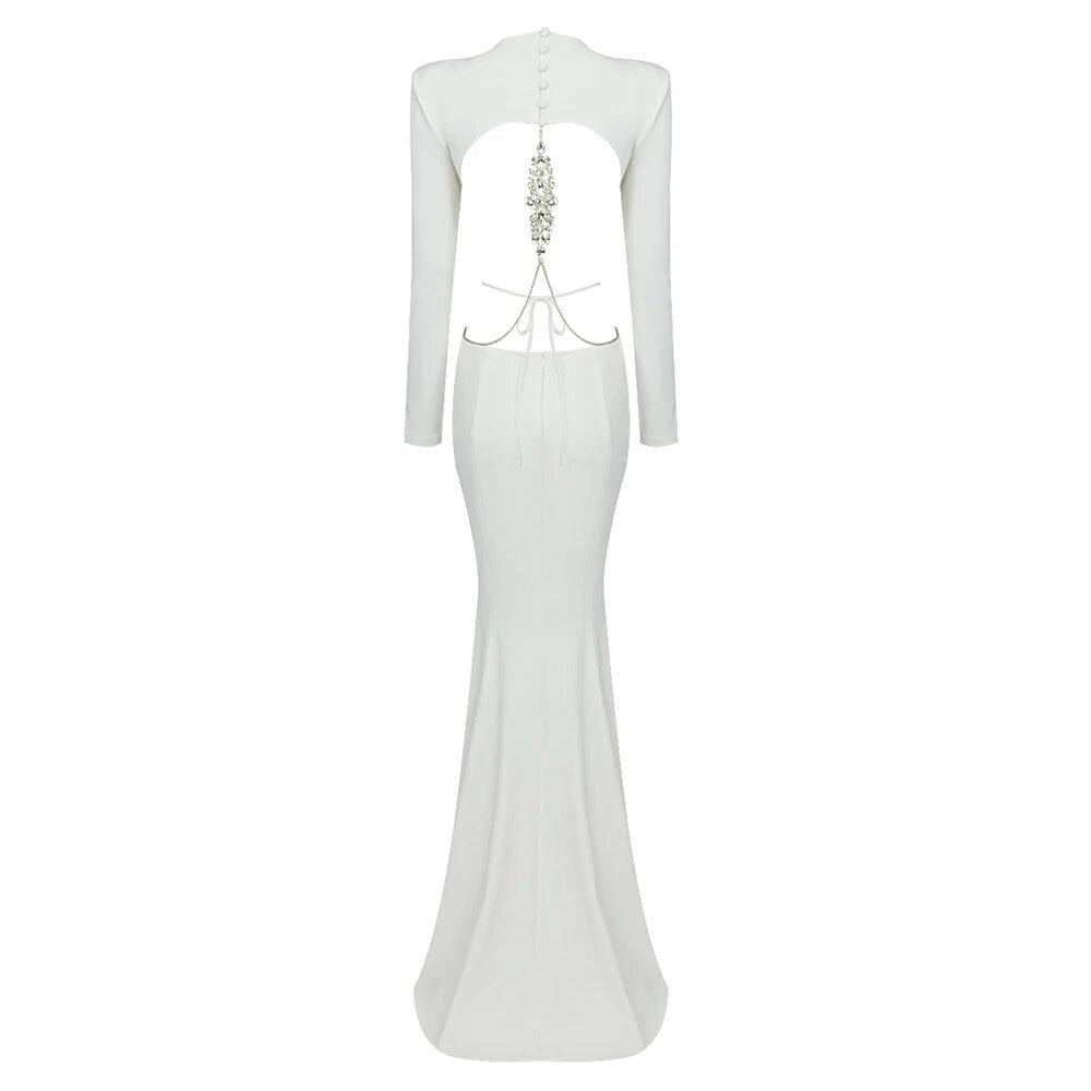 Abito long Backjewels