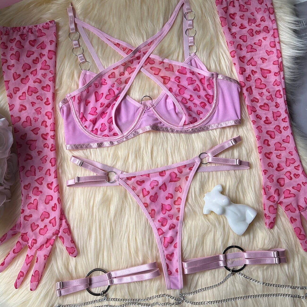 Set intimo pinkleopardky