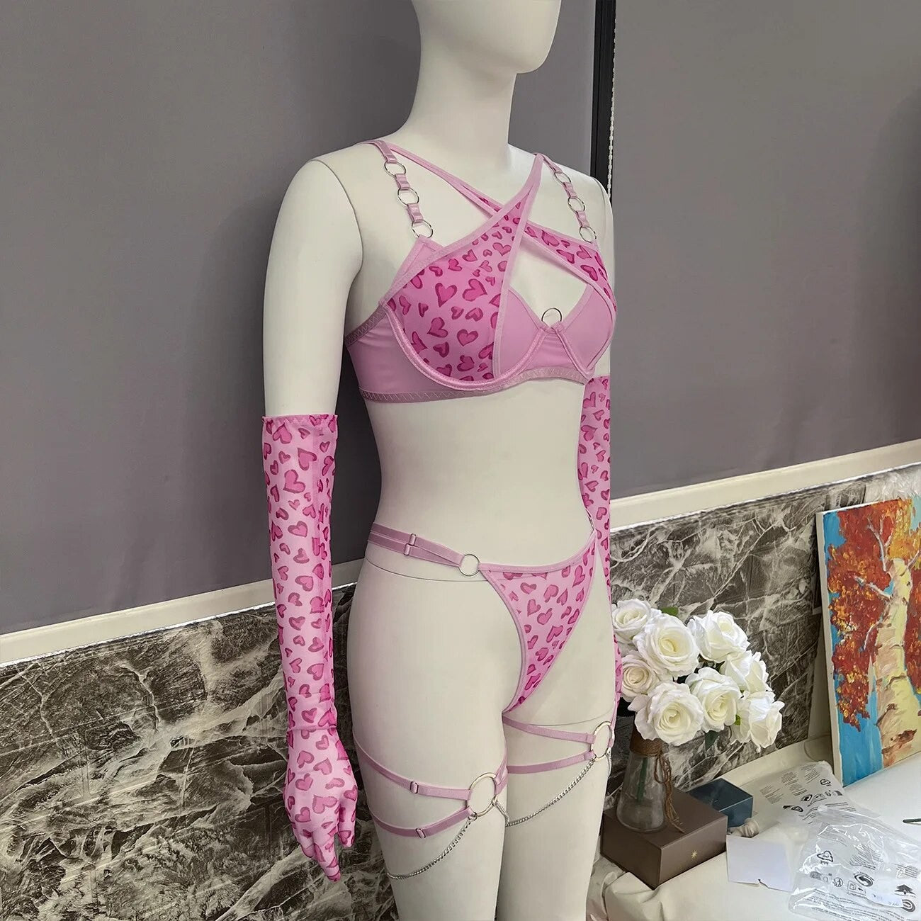 Set intimo pinkleopardky