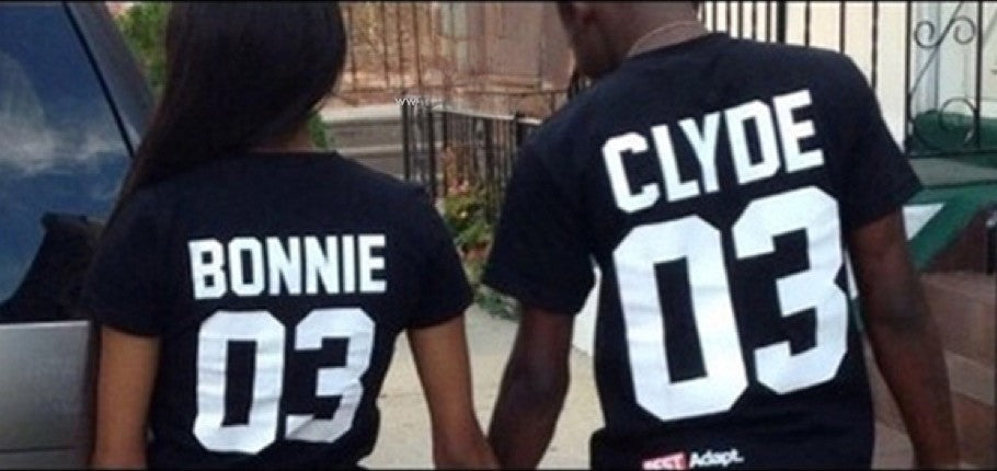 T-shirt Bonnie and Clyde versione lui e lei — Dream Shop