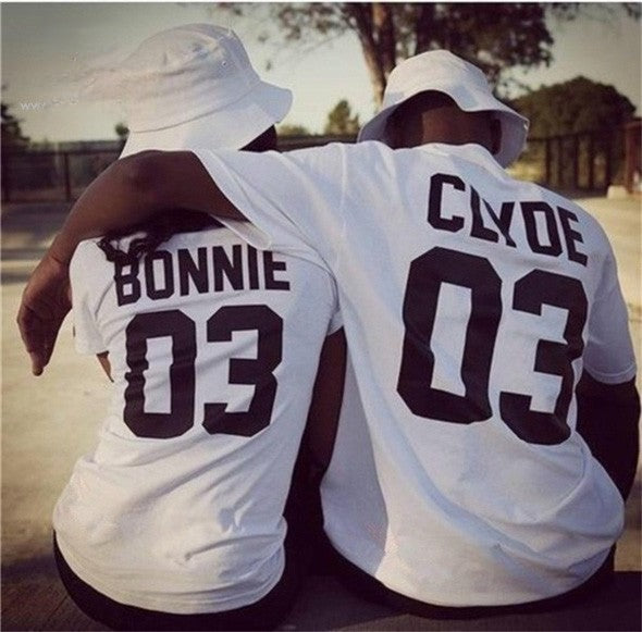 T-shirt Bonnie and Clyde dettaglio stampa — Dream Shop