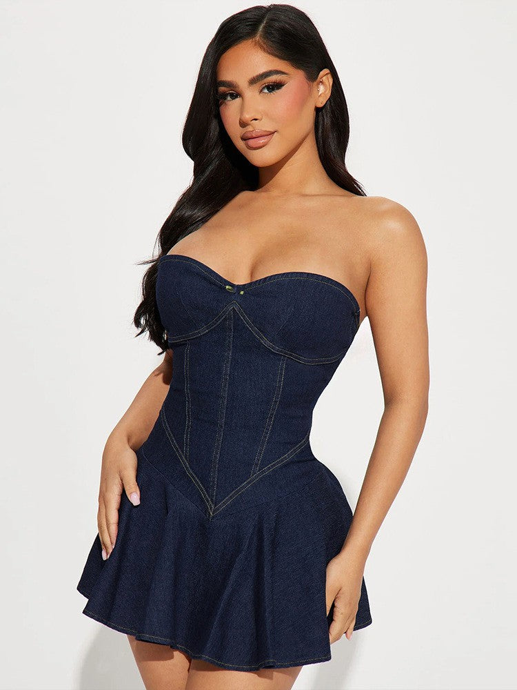 Minidress denim Lwika