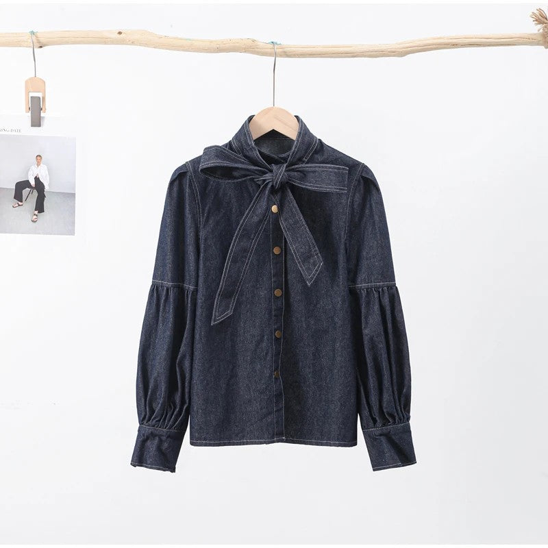 Camicia Dark Denim Baloon