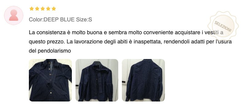 Camicia Dark Denim Baloon