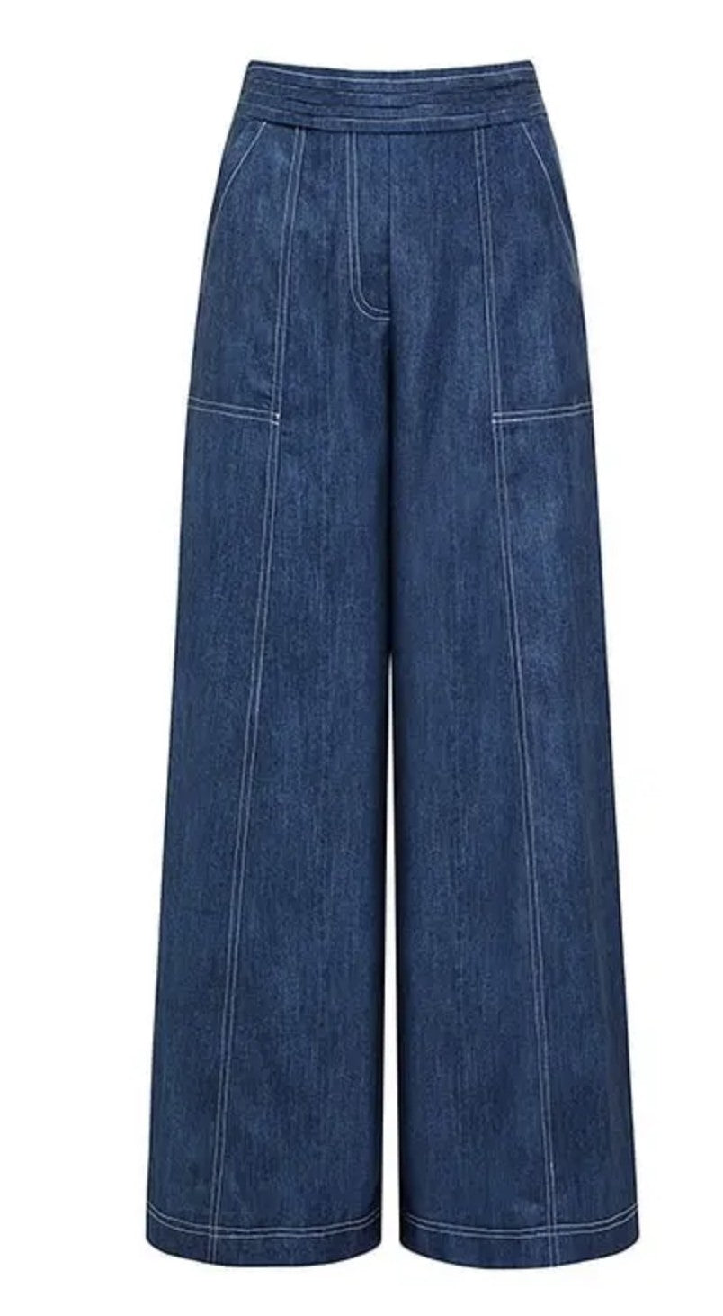 Body e pantalone denim dark Tamasa