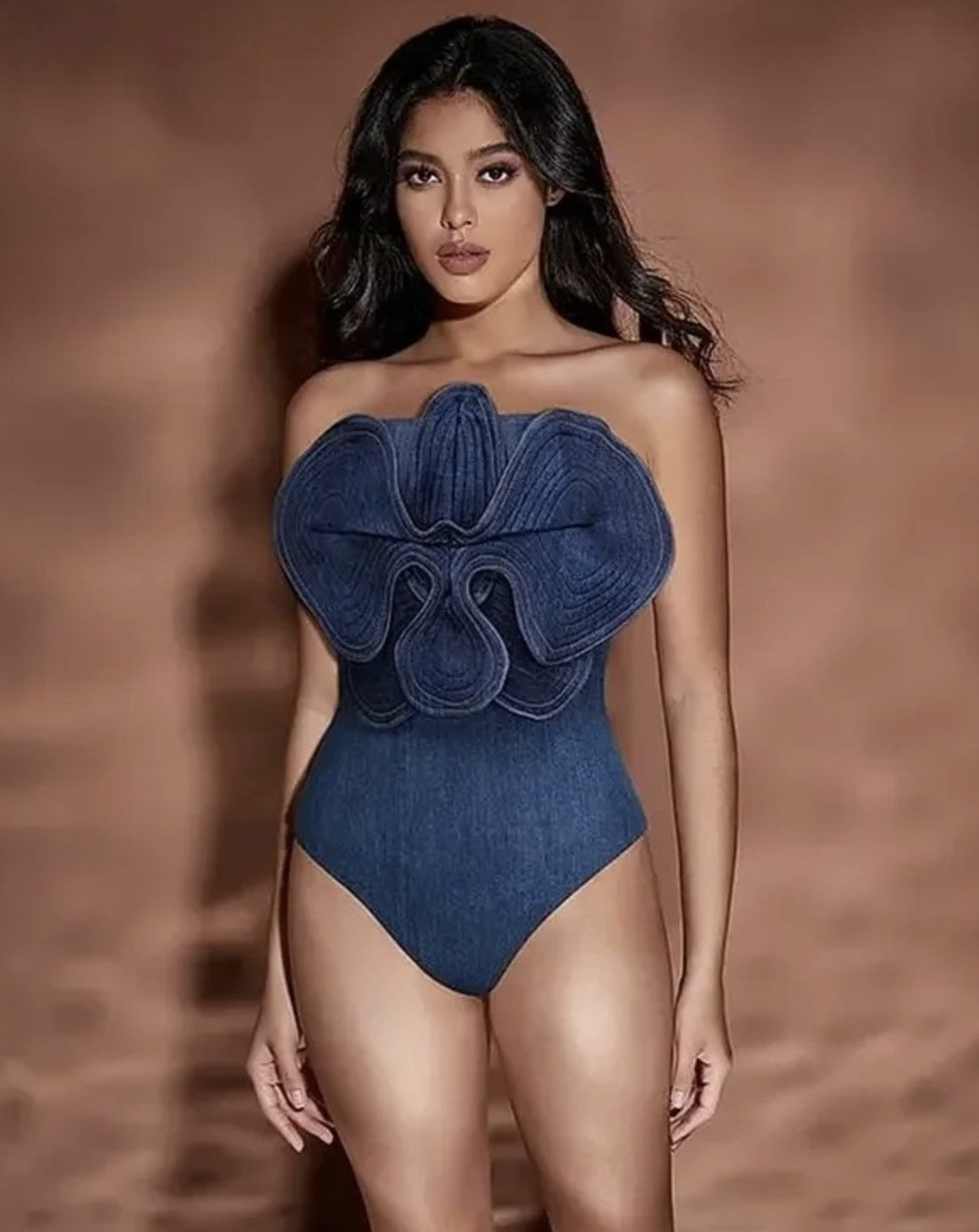 Body e pantalone denim dark Tamasa