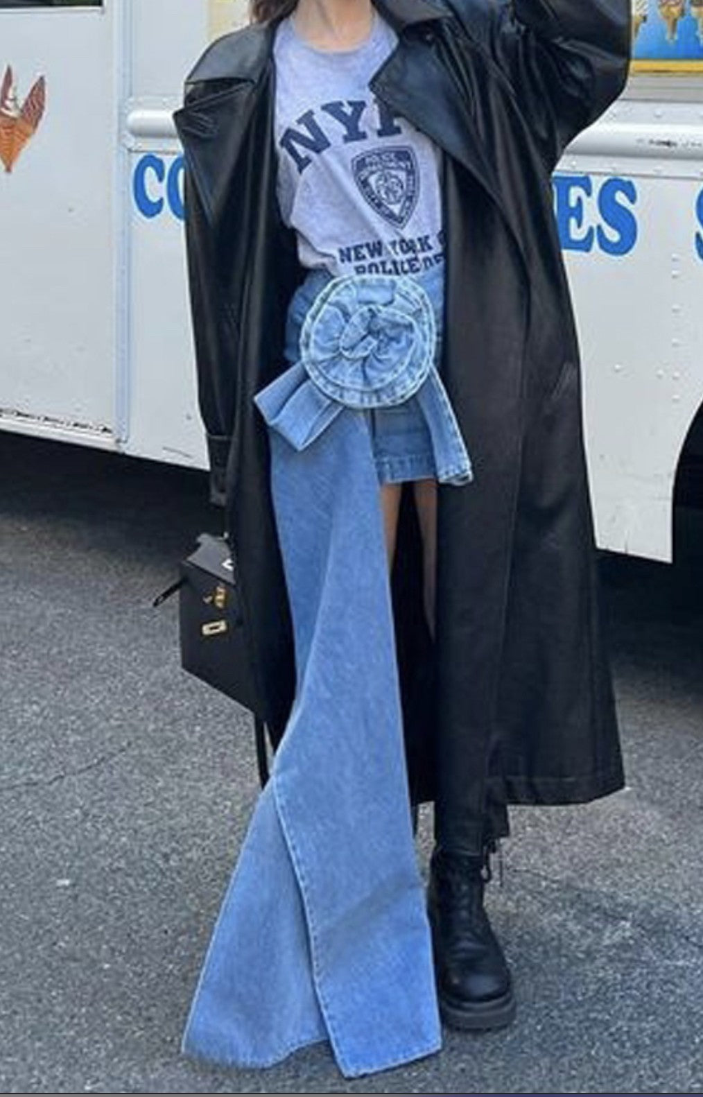 Minigonna maxifiocco drap