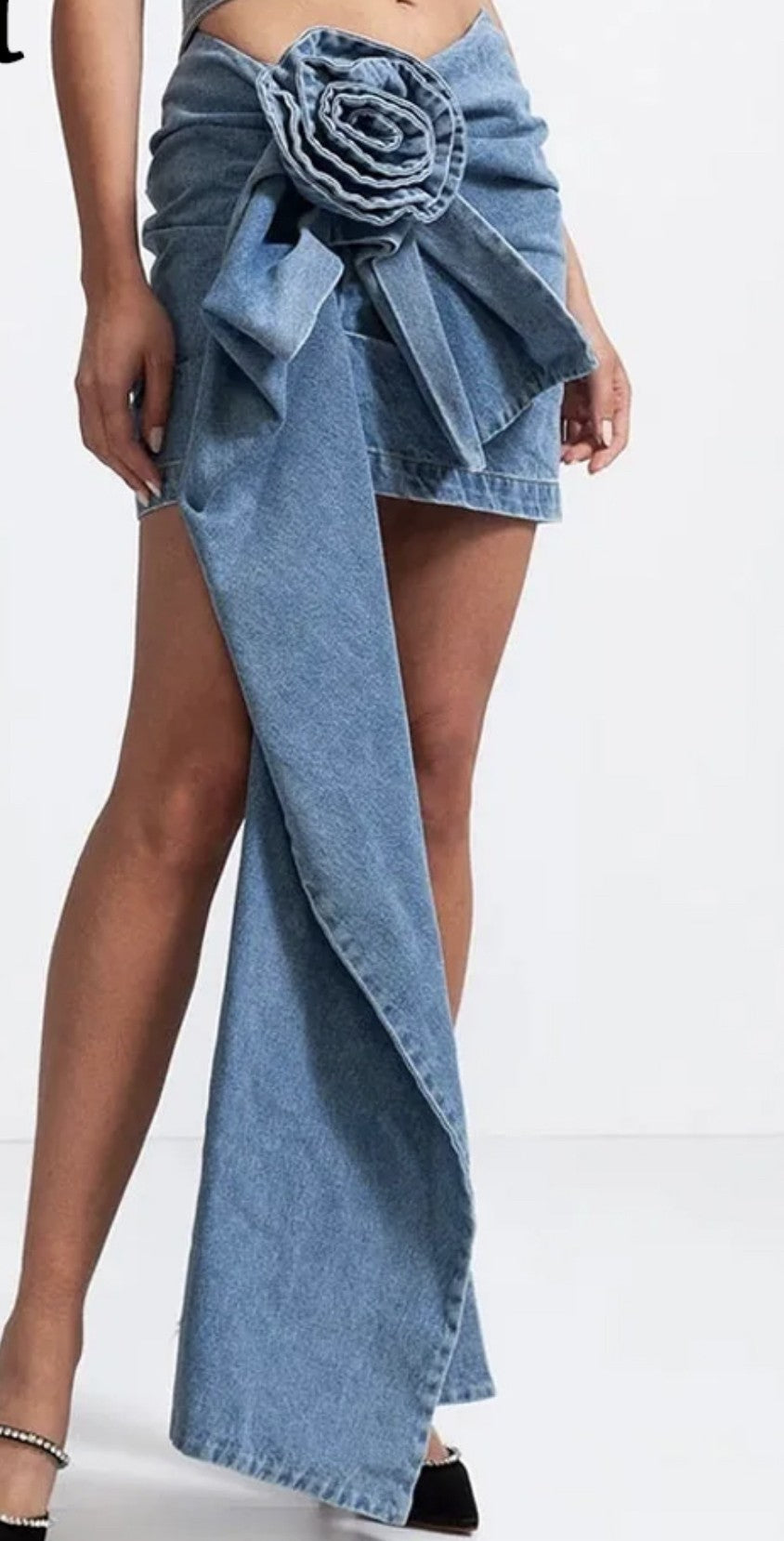 Minigonna maxifiocco drap