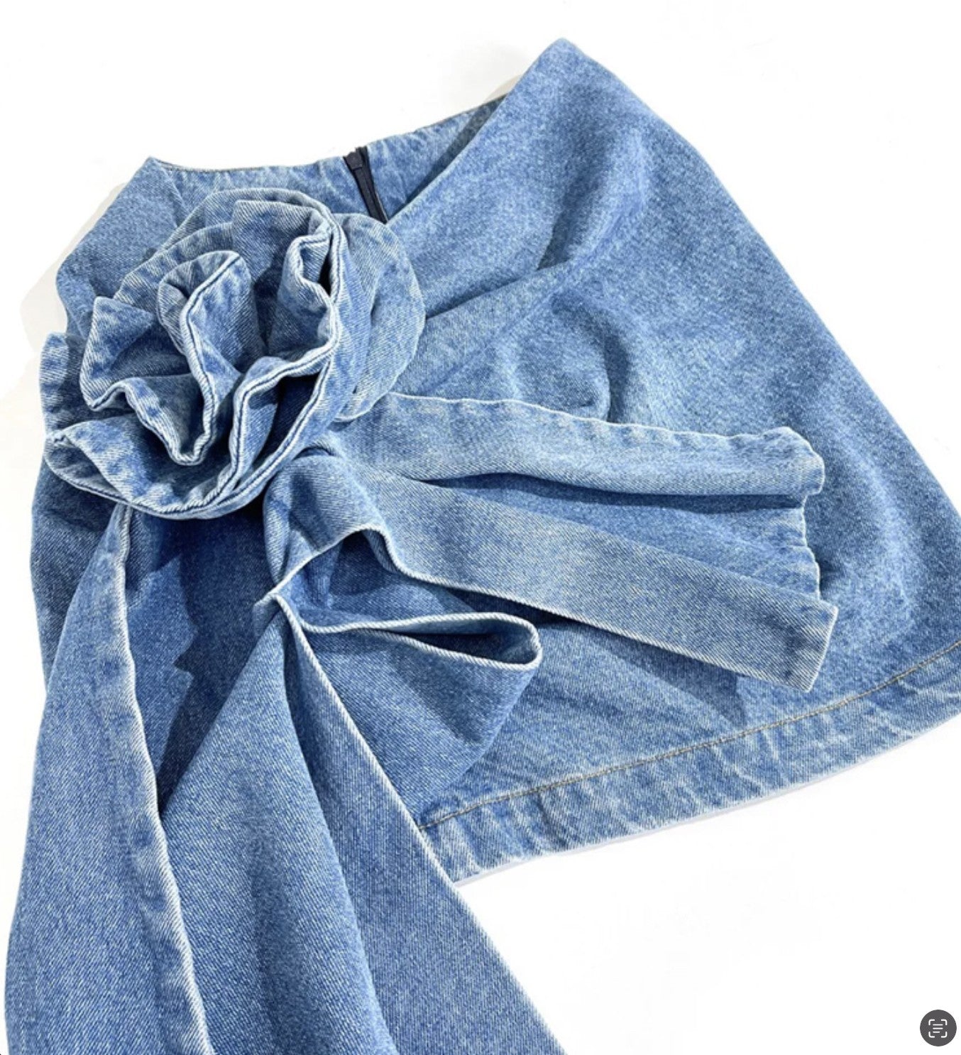 Minigonna maxifiocco drap