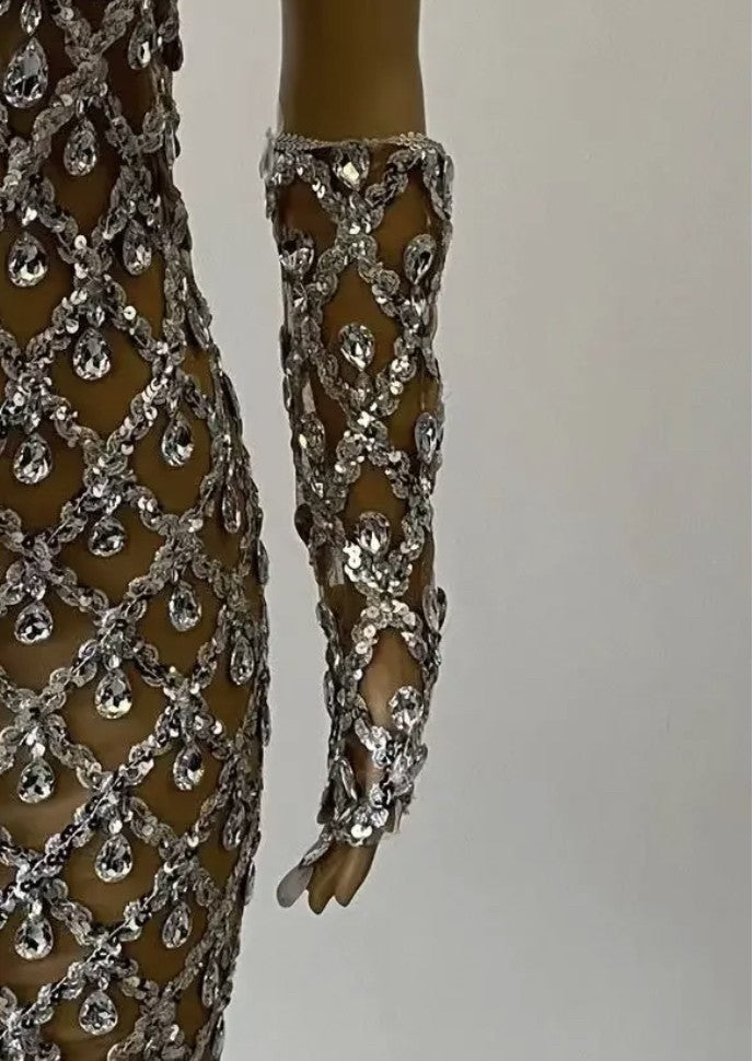 Guanti Nude diamond luxury