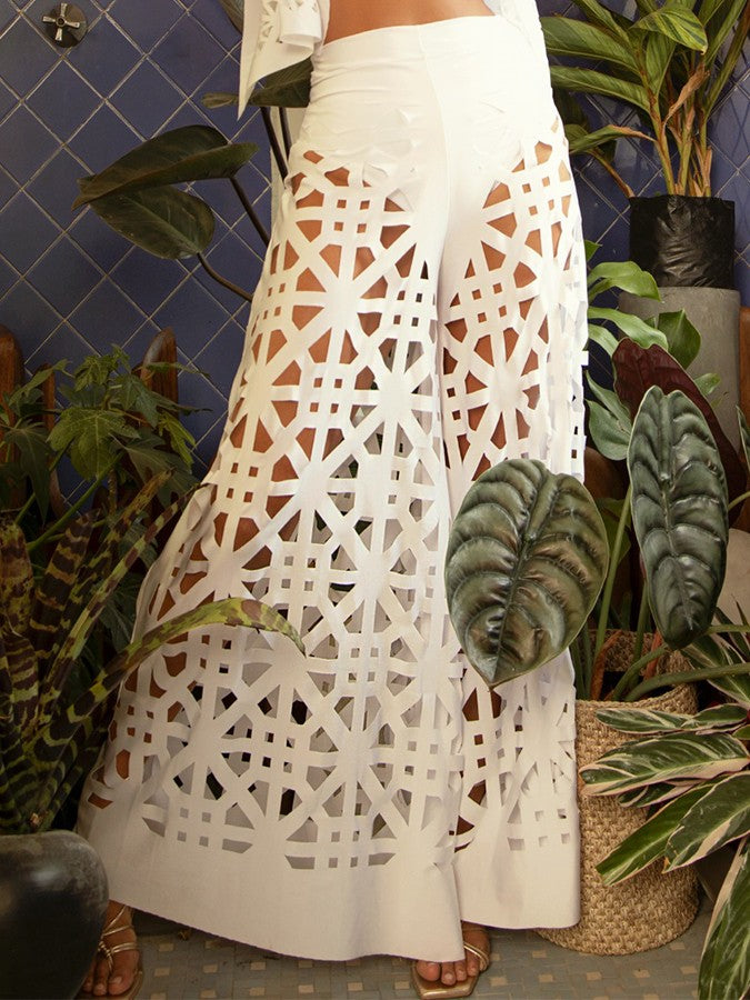 Pantalone ampio geometriky