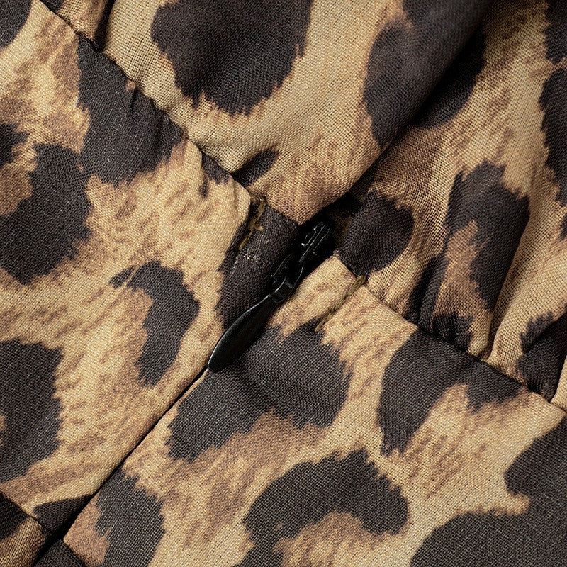 Tutina pagliaccetto leopardata Graka