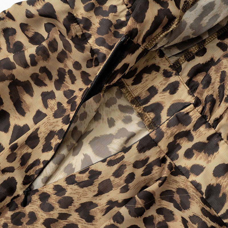 Tutina pagliaccetto leopardata Graka