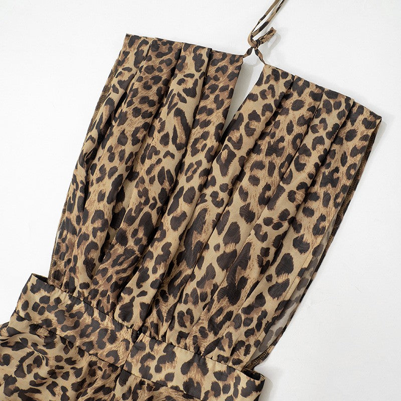 Tutina pagliaccetto leopardata Graka