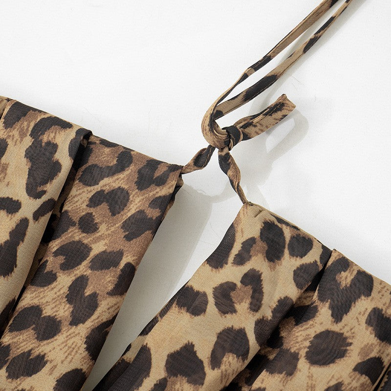 Tutina pagliaccetto leopardata Graka