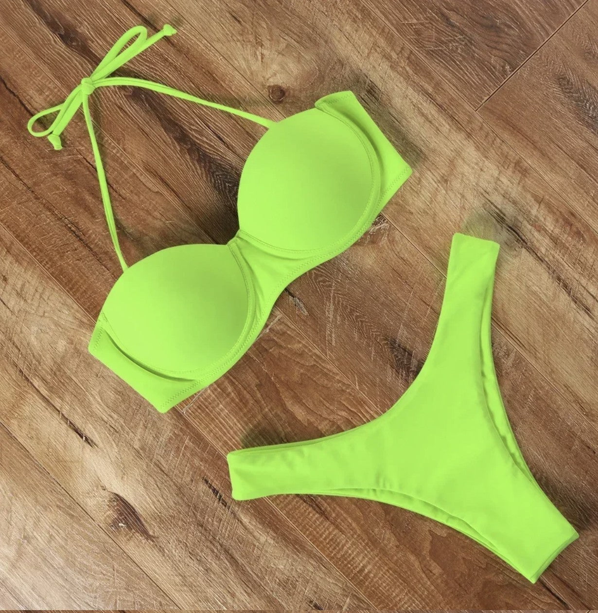 Bikini fascia pushup leopardato