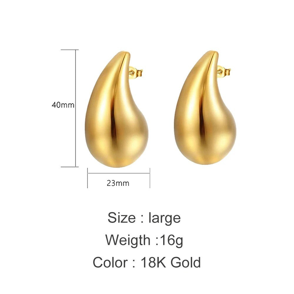 Orecchini goccia bombati