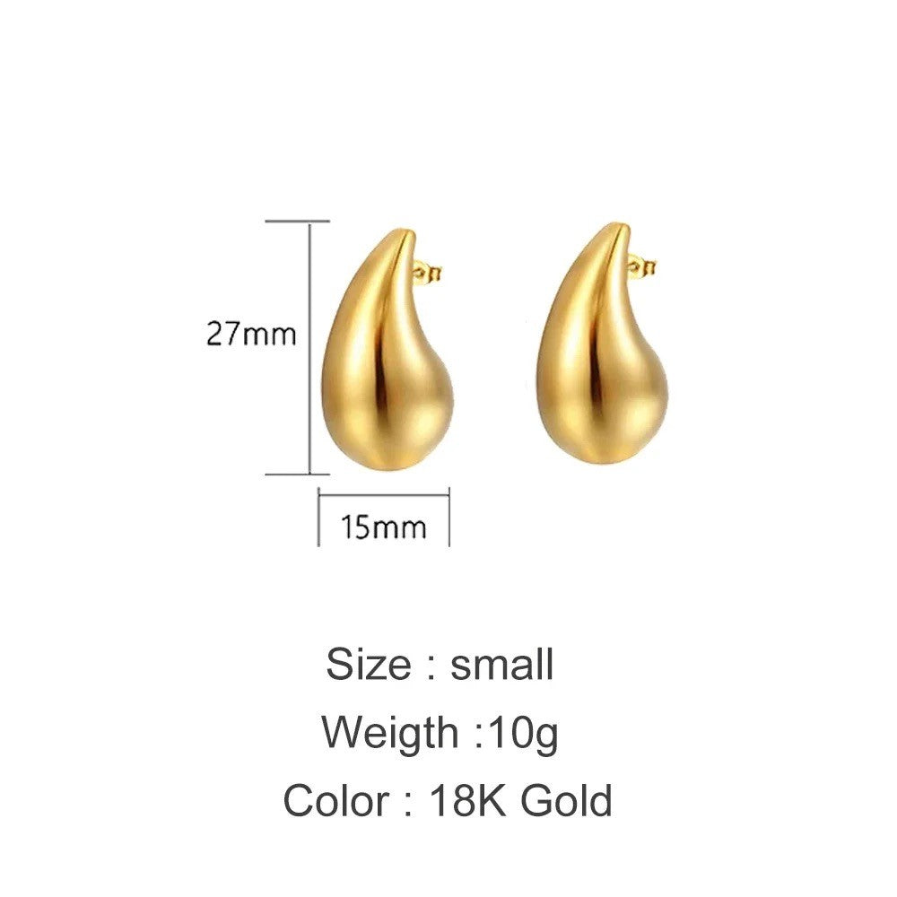 Orecchini goccia bombati