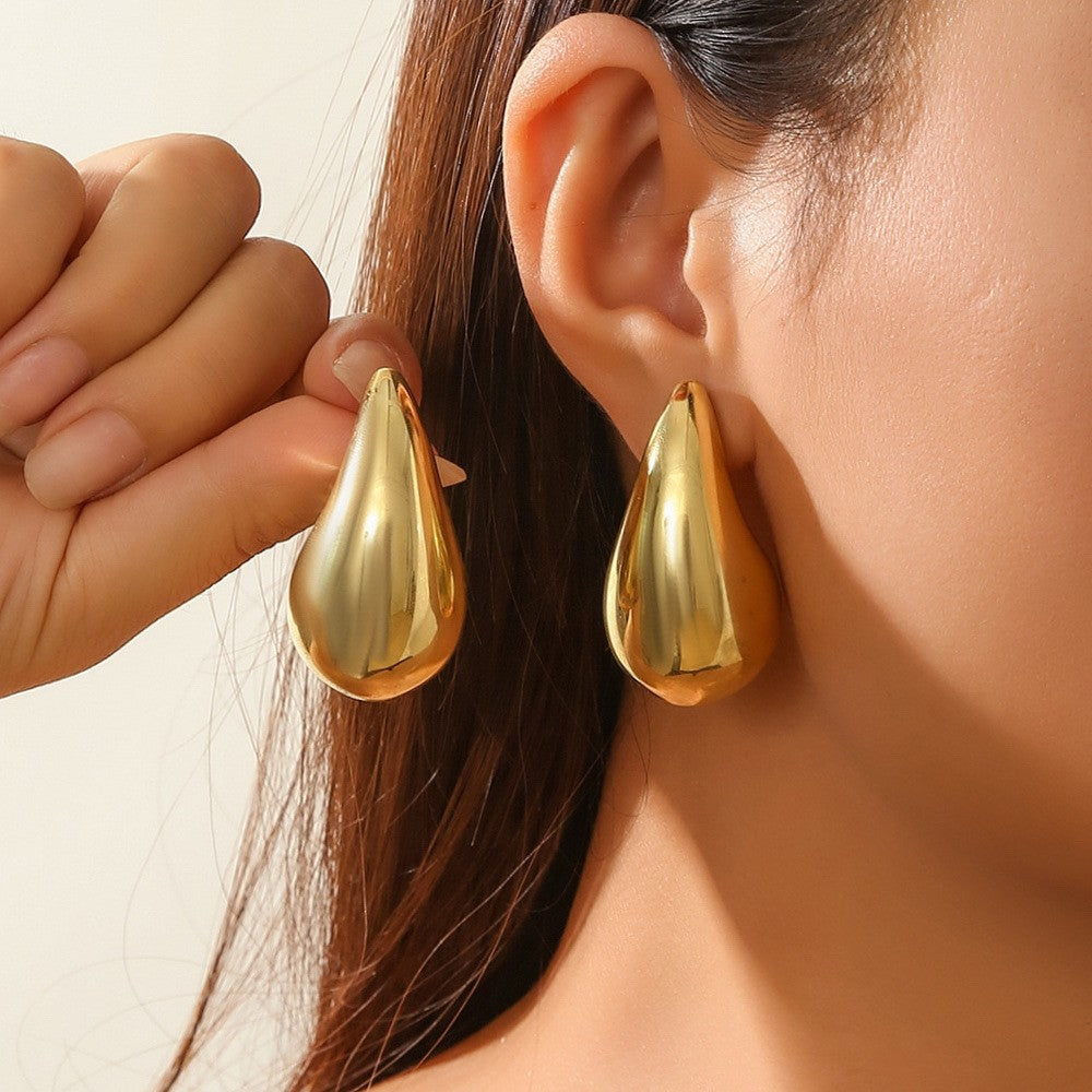 Orecchini goccia bombati