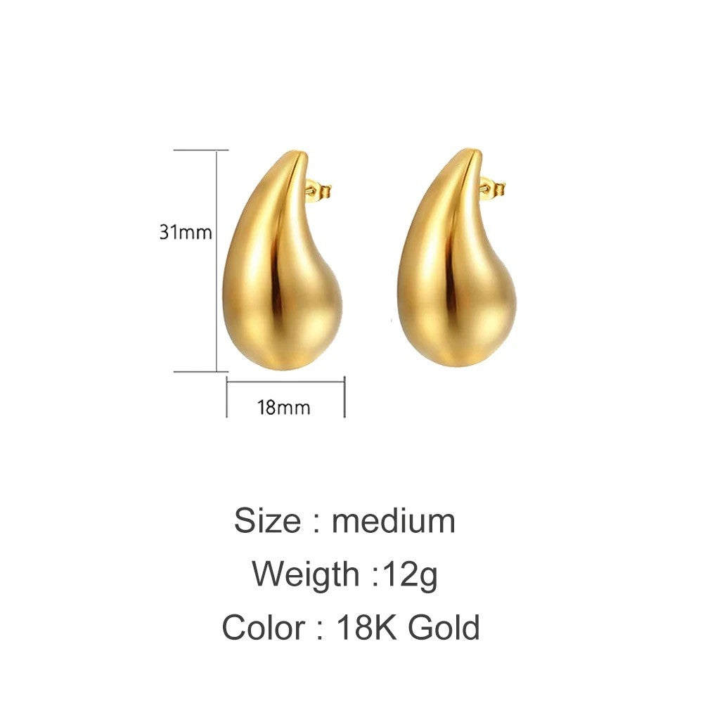 Orecchini goccia bombati