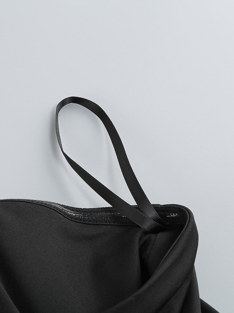 Double-layer minipois dress