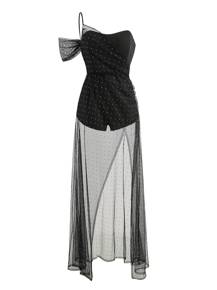 Double-layer minipois dress