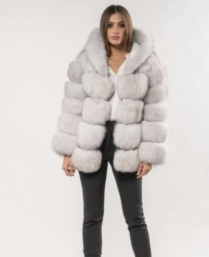 Pelliccia cappuccio Elodie