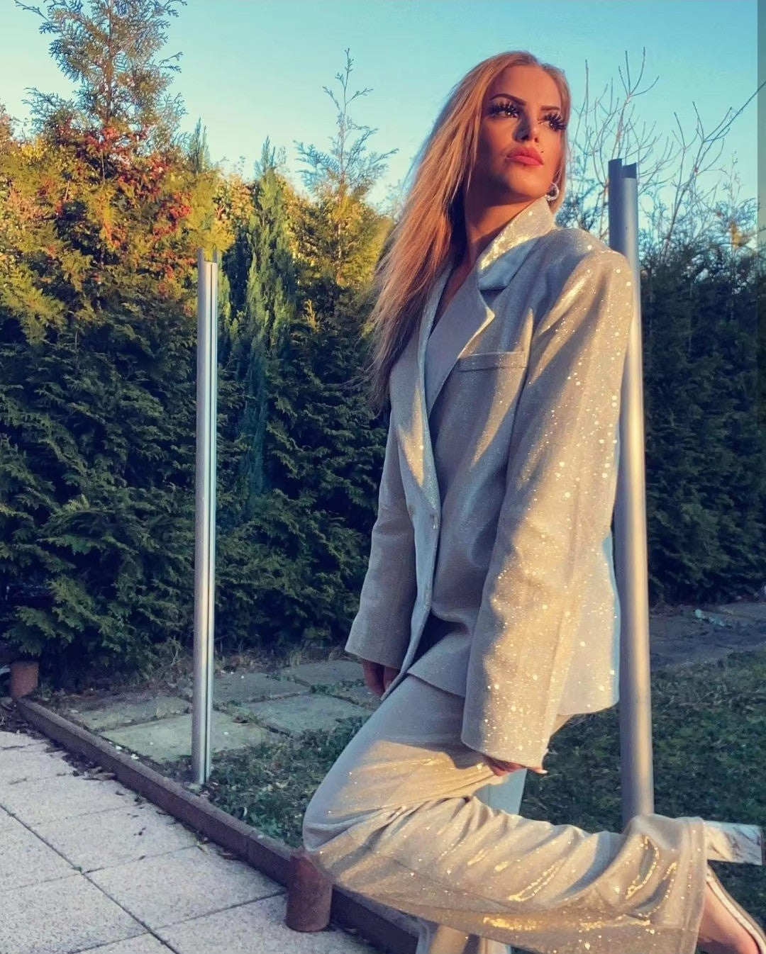 Tailleur Lurex Esmeraldha