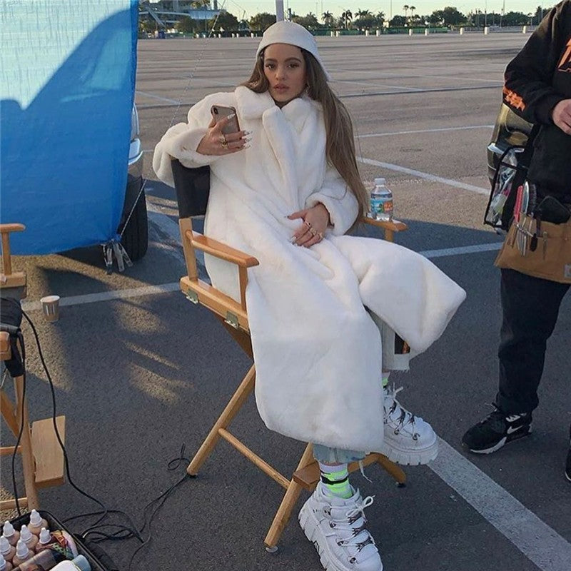 Cappotto peluches lungo