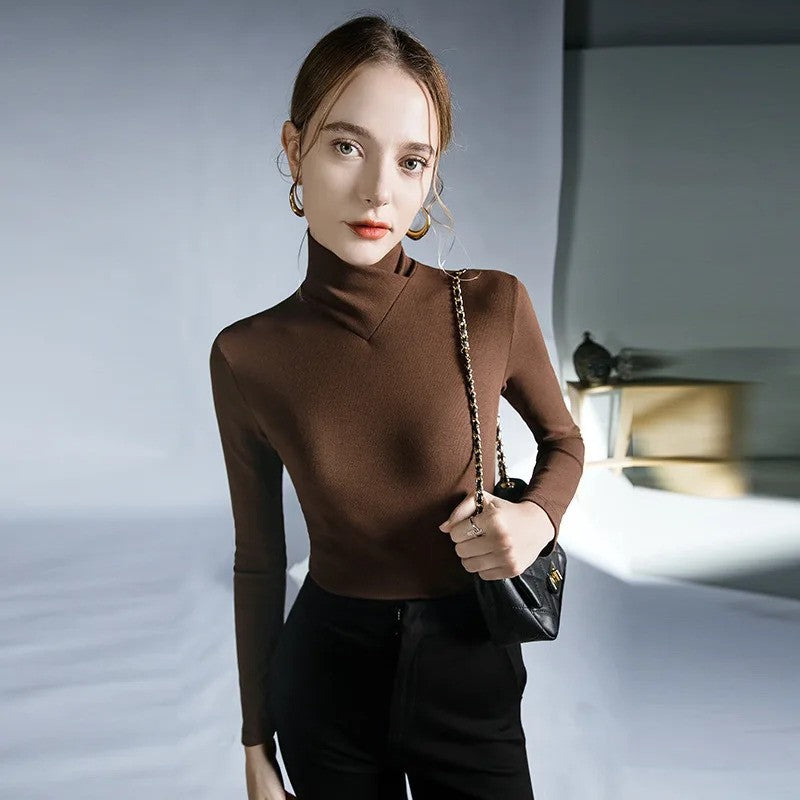 Maglia collo alto incrocio Bty