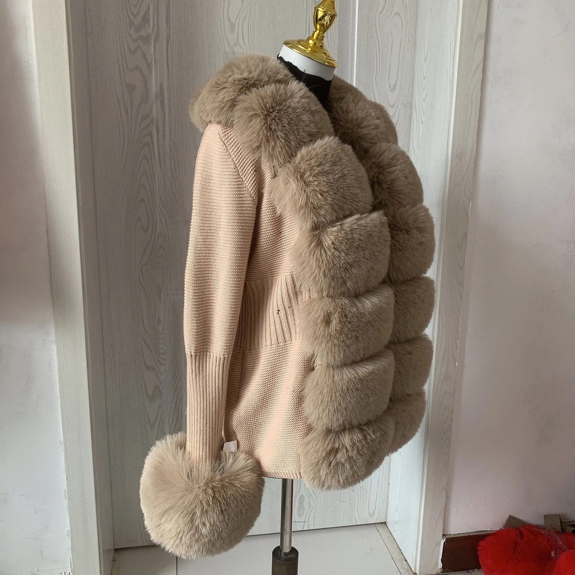 Cardigan con pelo Ogrisd