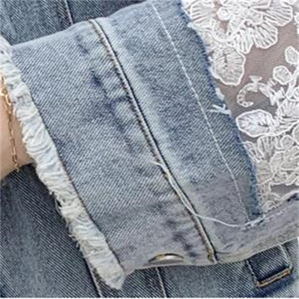 Giubbino pizzo-denim Klipka