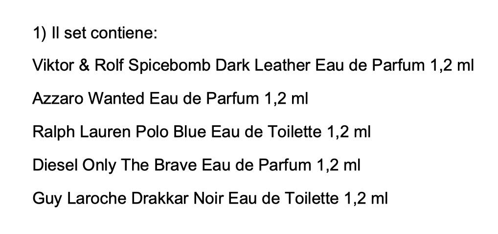 Set Miniature profumi