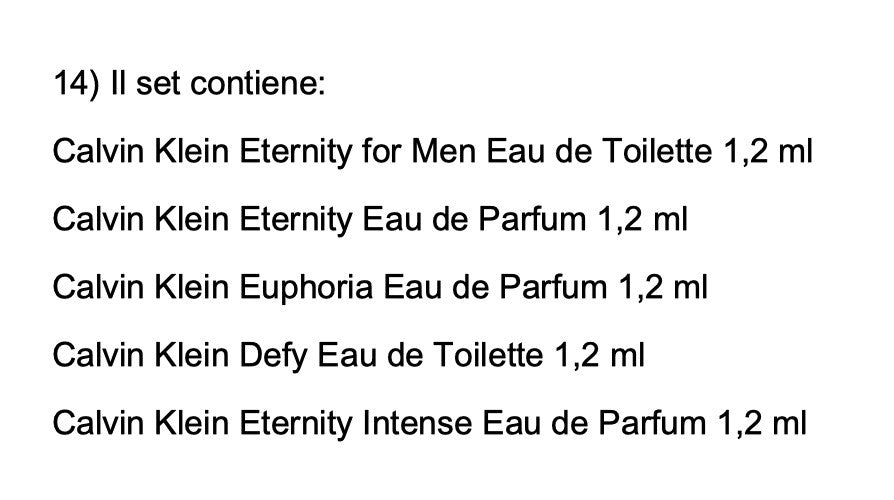 Set Miniature profumi