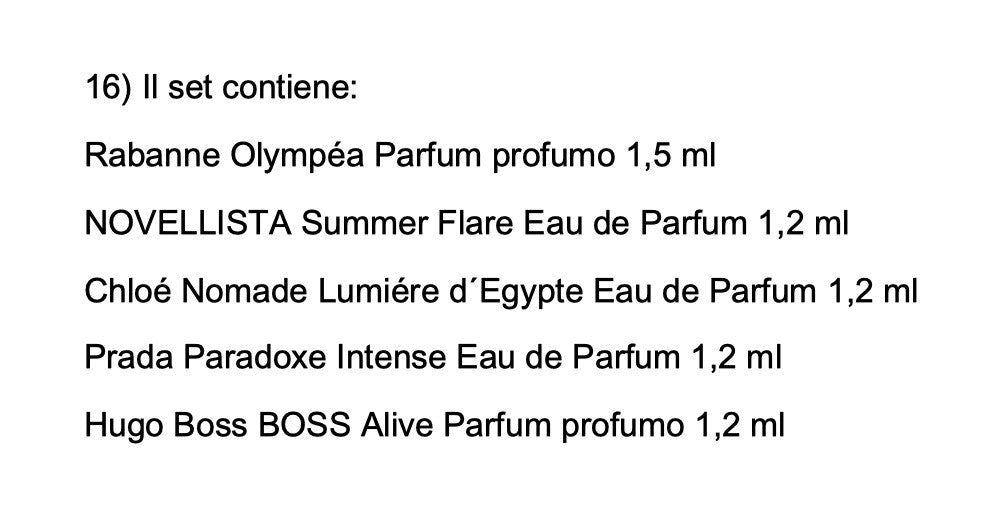 Set Miniature profumi