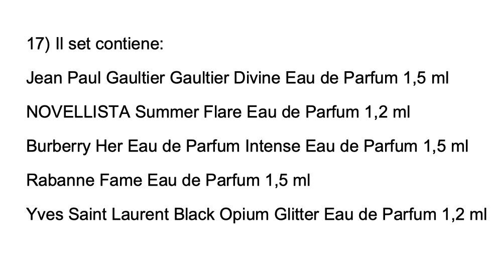 Set Miniature profumi