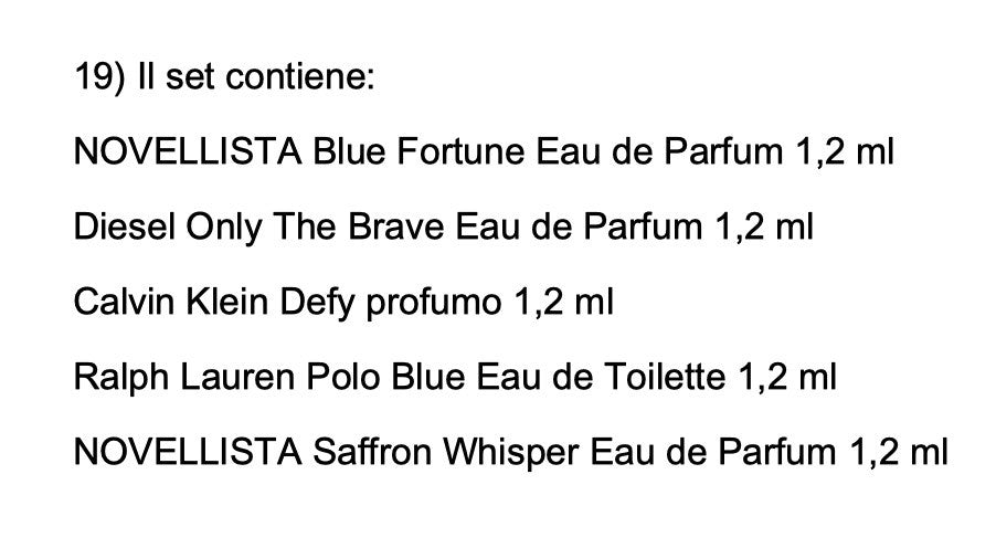 Set Miniature profumi